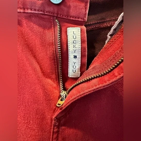 Lucky Brand • Red Brooke Legging Jean • 6 • 28 - Picture 2 of 7
